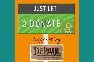 Just Let to donate to Depaul UK